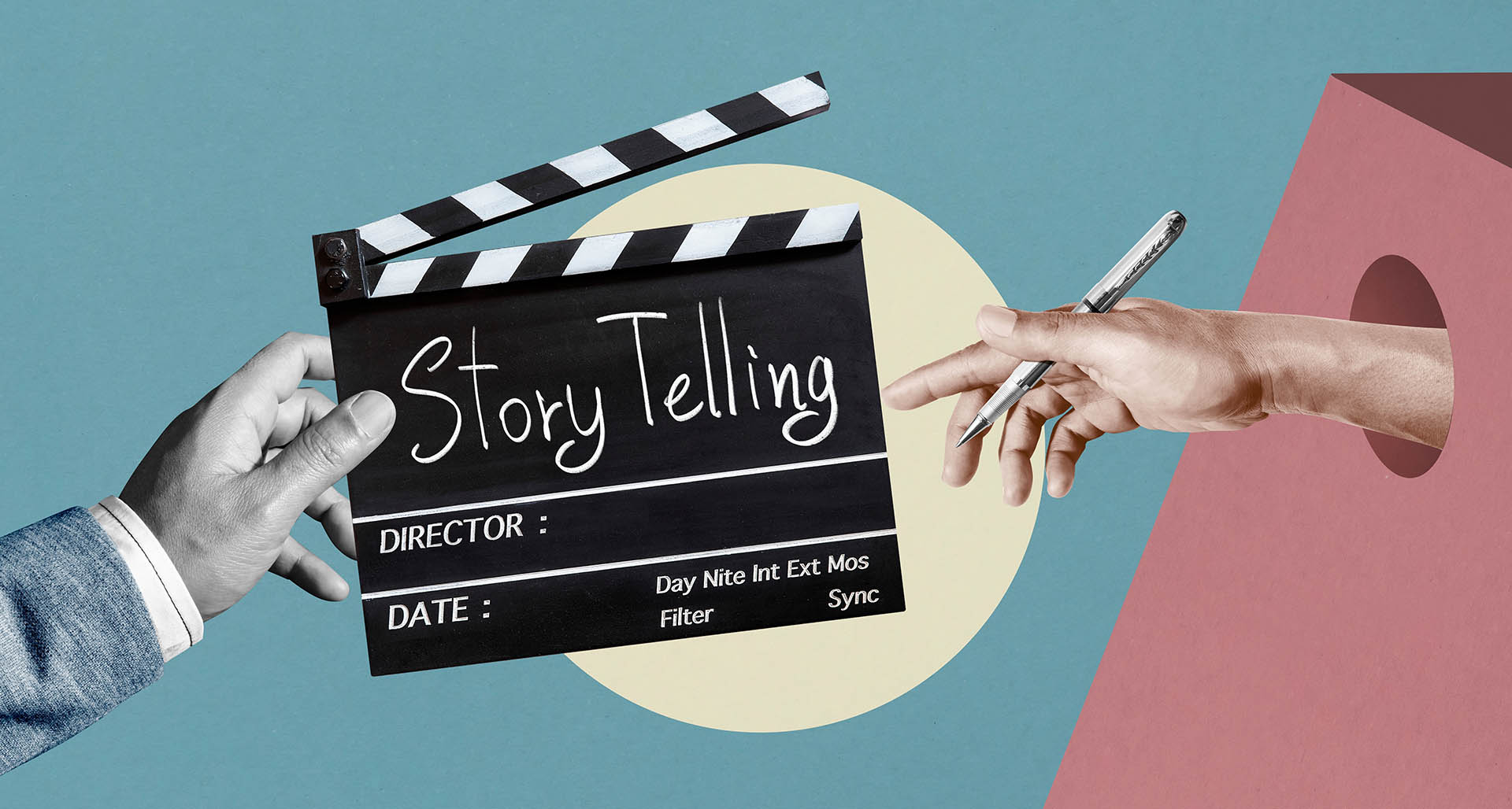 Story,Telling,Text,Title,On,Film,Slate,Or,Movie,Clapper